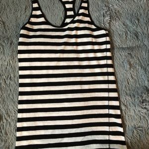 Pink Brand Striped Tank Top